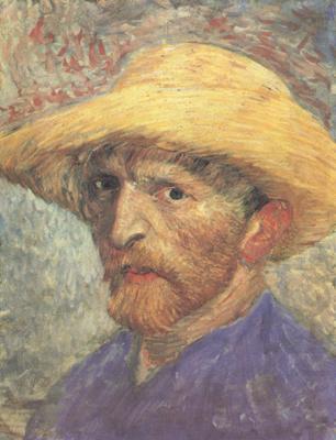 Vincent Van Gogh Self-Portrait with Straw Hat (nn04) china oil painting image